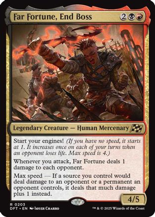 Far Fortune, End Boss (DFT-203) - Aetherdrift Foil