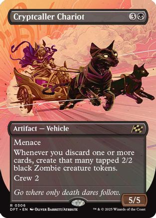 Cryptcaller Chariot (DFT-306) - Aetherdrift (Borderless) Foil