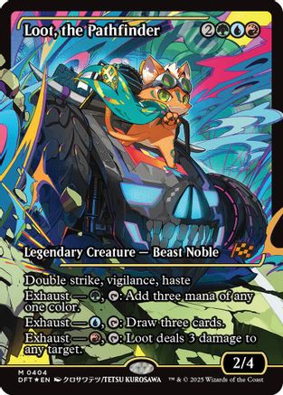Loot, the Pathfinder (DFT-404) - Aetherdrift: (Showcase) Foil