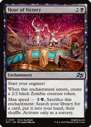 Hour of Victory (DFT-091) - Aetherdrift: (enchantment) Foil