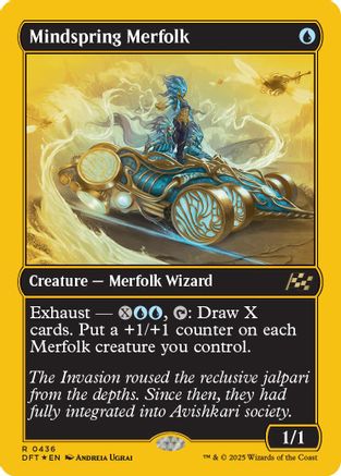 Mindspring Merfolk (DFT-436) - Aetherdrift Foil