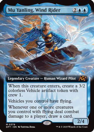 Mu Yanling, Wind Rider (DFT-379) - Aetherdrift: (Extended Art) Foil