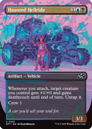 Haunted Hellride (DFT-325) - Aetherdrift (Borderless) Foil