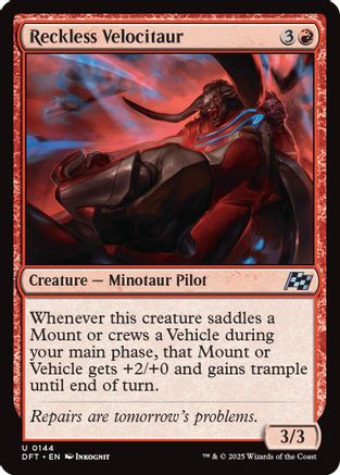 Reckless Velocitaur (DFT-144) - Aetherdrift Foil