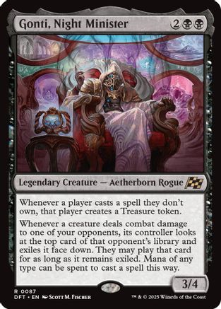 Gonti, Night Minister (DFT-087) - Aetherdrift Foil