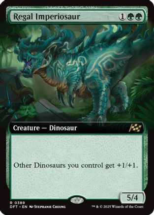 Regal Imperiosaur (DFT-389) - Aetherdrift: (Extended Art) Foil