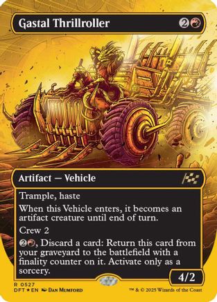 Gastal Thrillroller (DFT-527) - Aetherdrift (Borderless) Foil