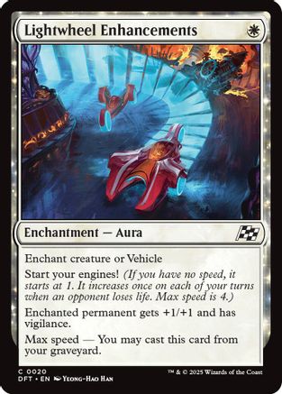 Lightwheel Enhancements (DFT-020) - Aetherdrift: (enchantment) Foil