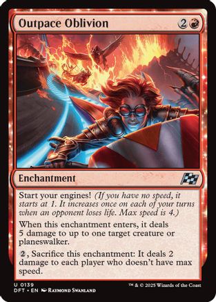 Outpace Oblivion (DFT-139) - Aetherdrift: (enchantment)
