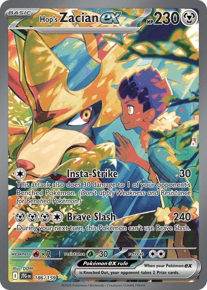 Hop's Zacian ex (186/159) [Scarlet & Violet: Journey Together]