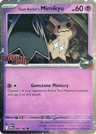 Team Rocket's Mimikyu (Prerelease) 087 - Miscellaneous Cards & Products Holofoil