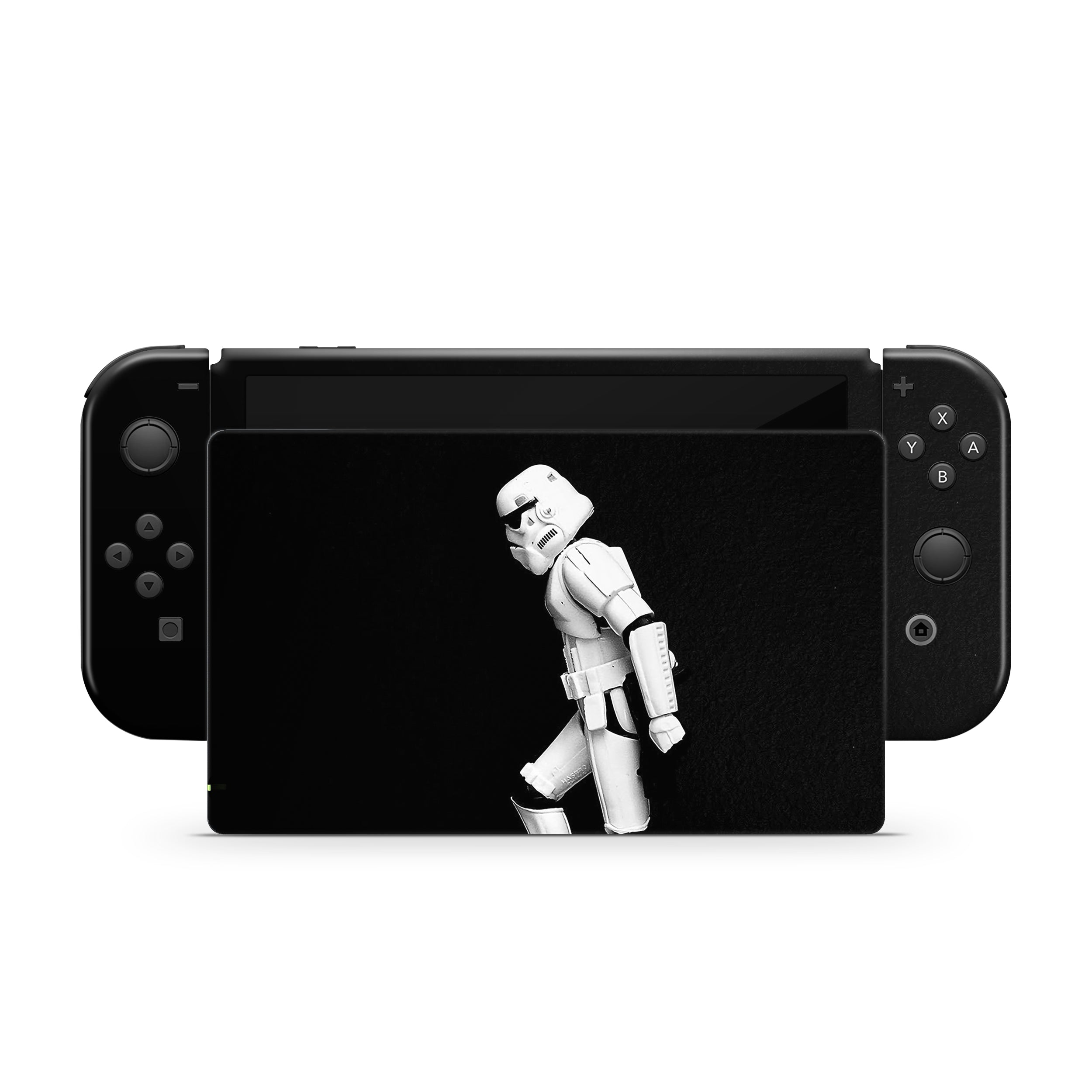 Galactic Enforcer v1 Nintendo Switch OLED Skin - Sci-Fi-inspired design