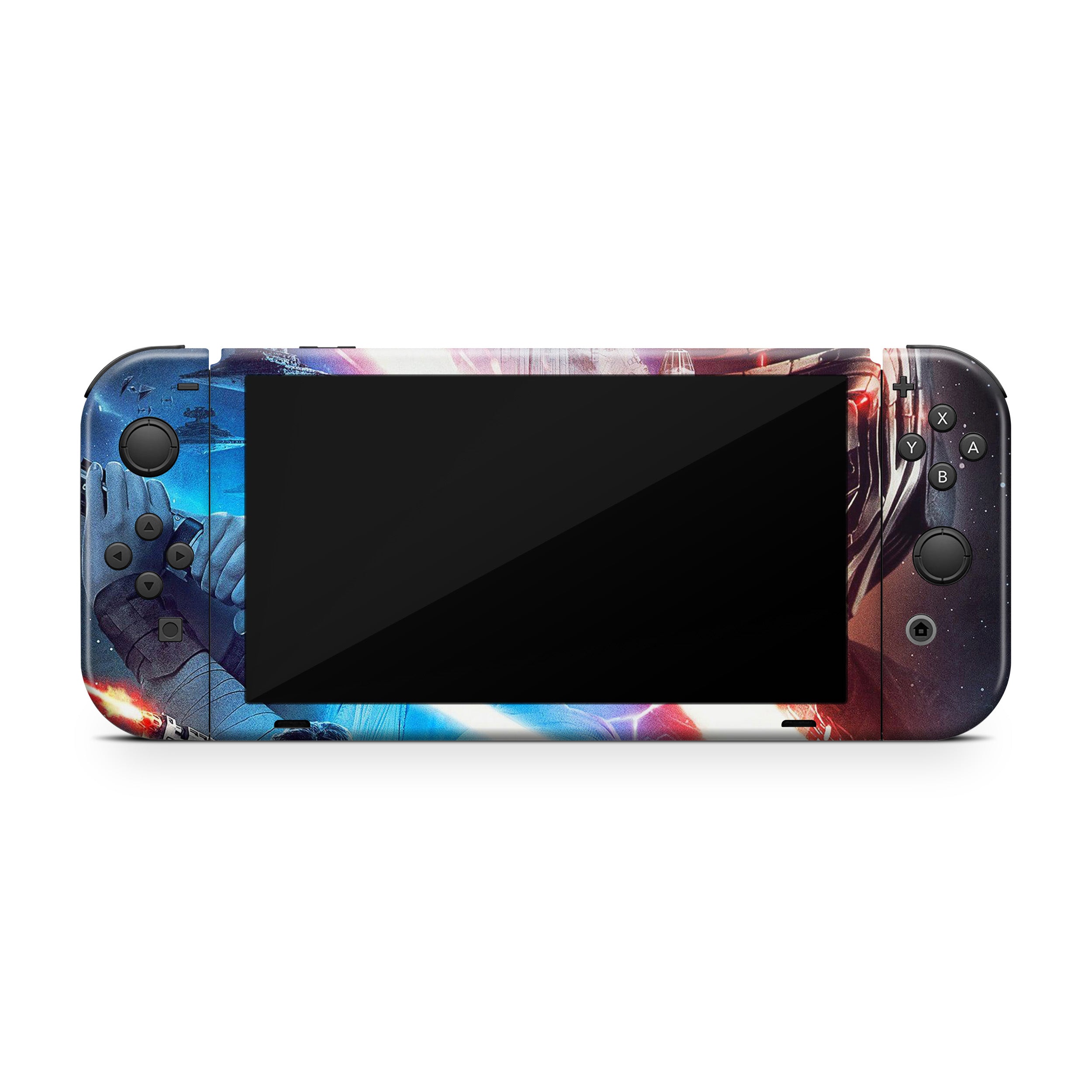 Space Conquerors v9 Nintendo Switch OLED Skin - Sci-Fi-inspired design