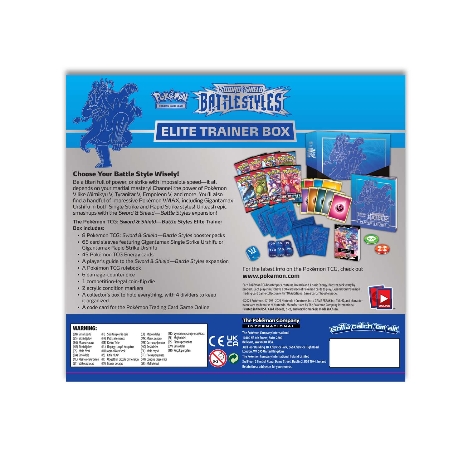 Sword & Shield: Battle Styles - Elite Trainer Box (Gigantamax Rapid Strike Urshifu)
