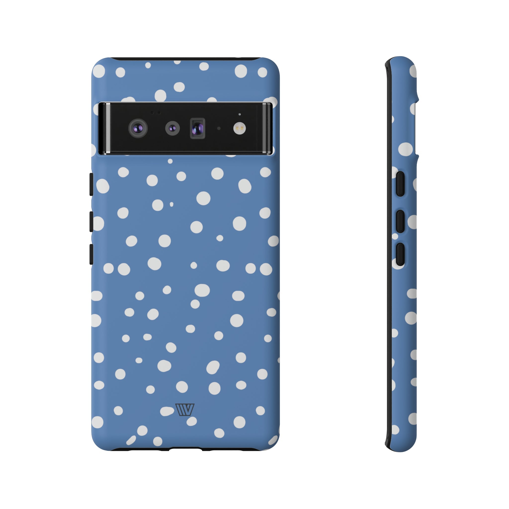 DUSTY BLUE DOTS | Tough Phone Case