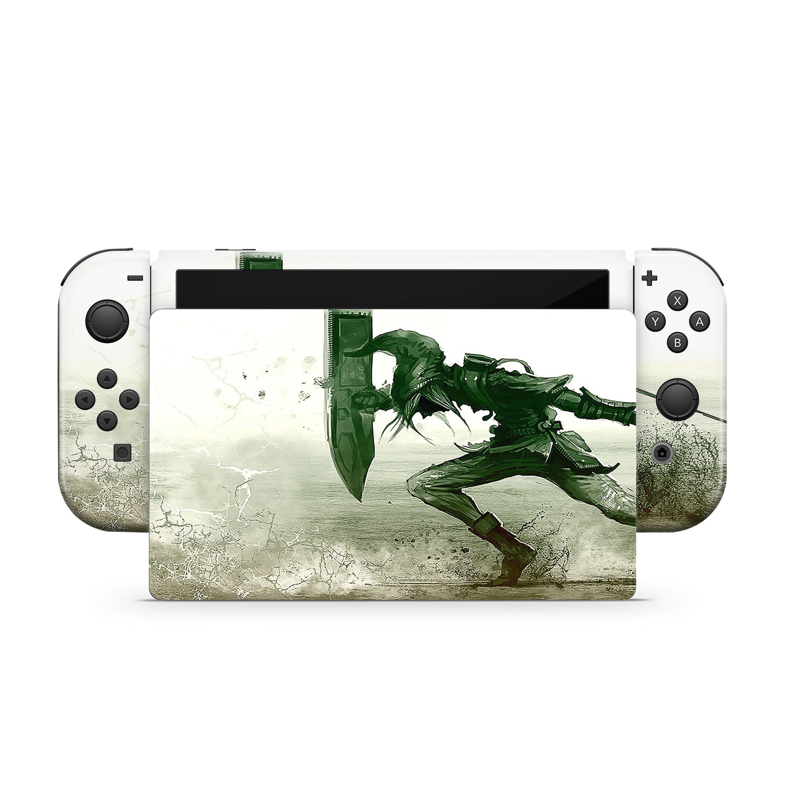 Blade of Courage v1 Nintendo Switch OLED Skin - Video Game-inspired design