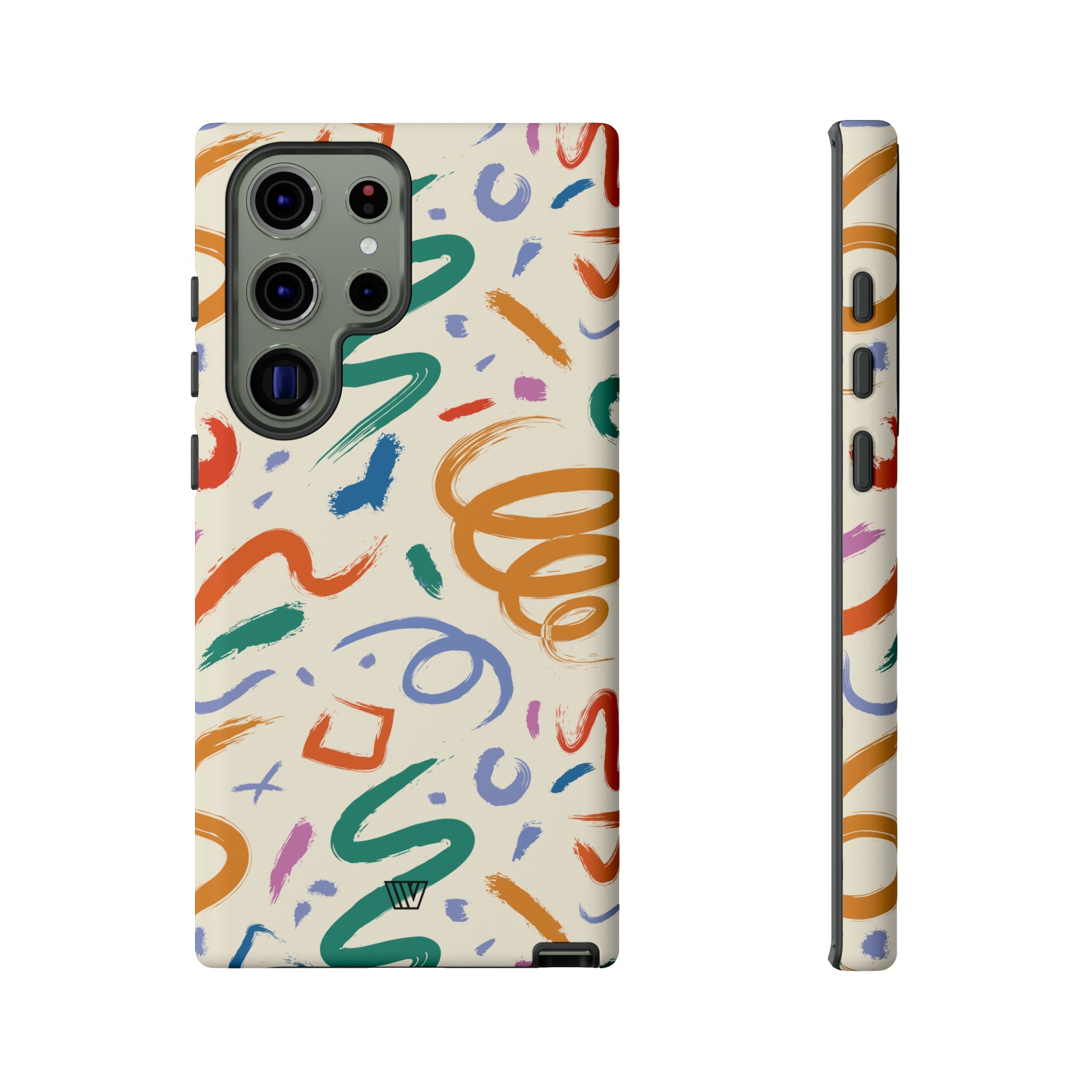 DOODLE BRUSH STROKES | Tough Phone Case