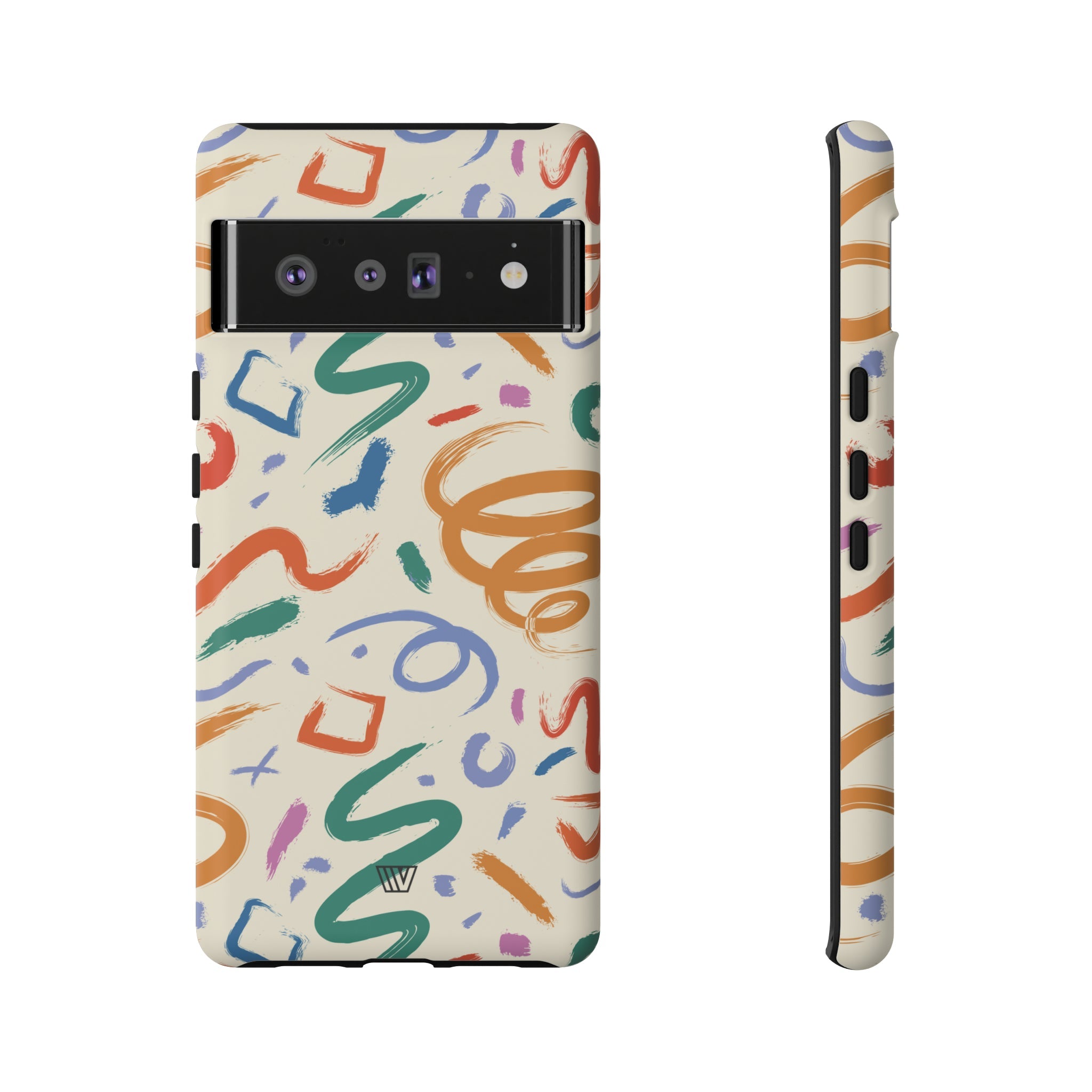 DOODLE BRUSH STROKES | Tough Phone Case