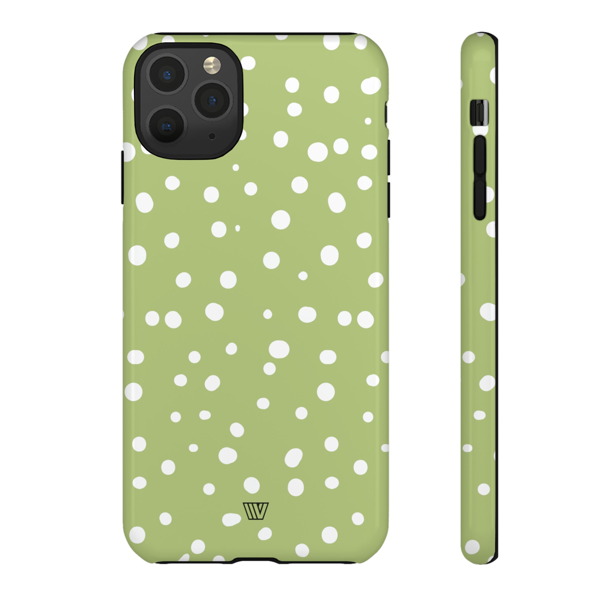 PALE OLIVE DOTS | Tough Phone Case
