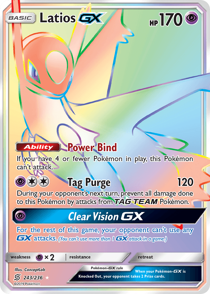 Latios GX (243/236) [Sun & Moon: Unified Minds]