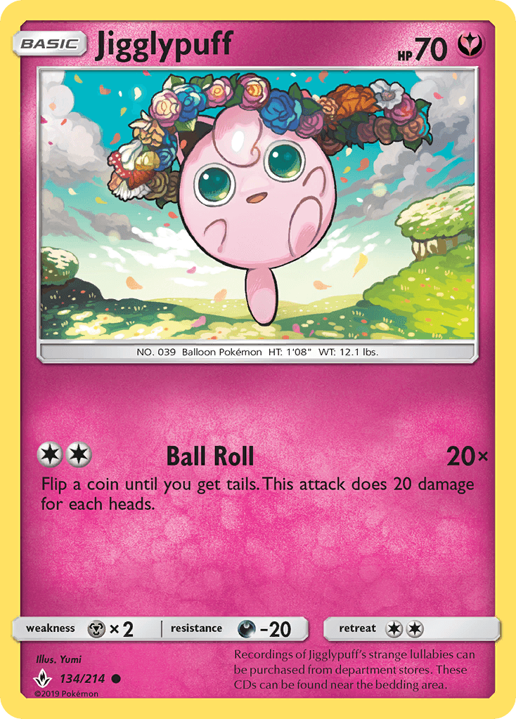 Jigglypuff (134/214) [Sun & Moon: Unbroken Bonds]
