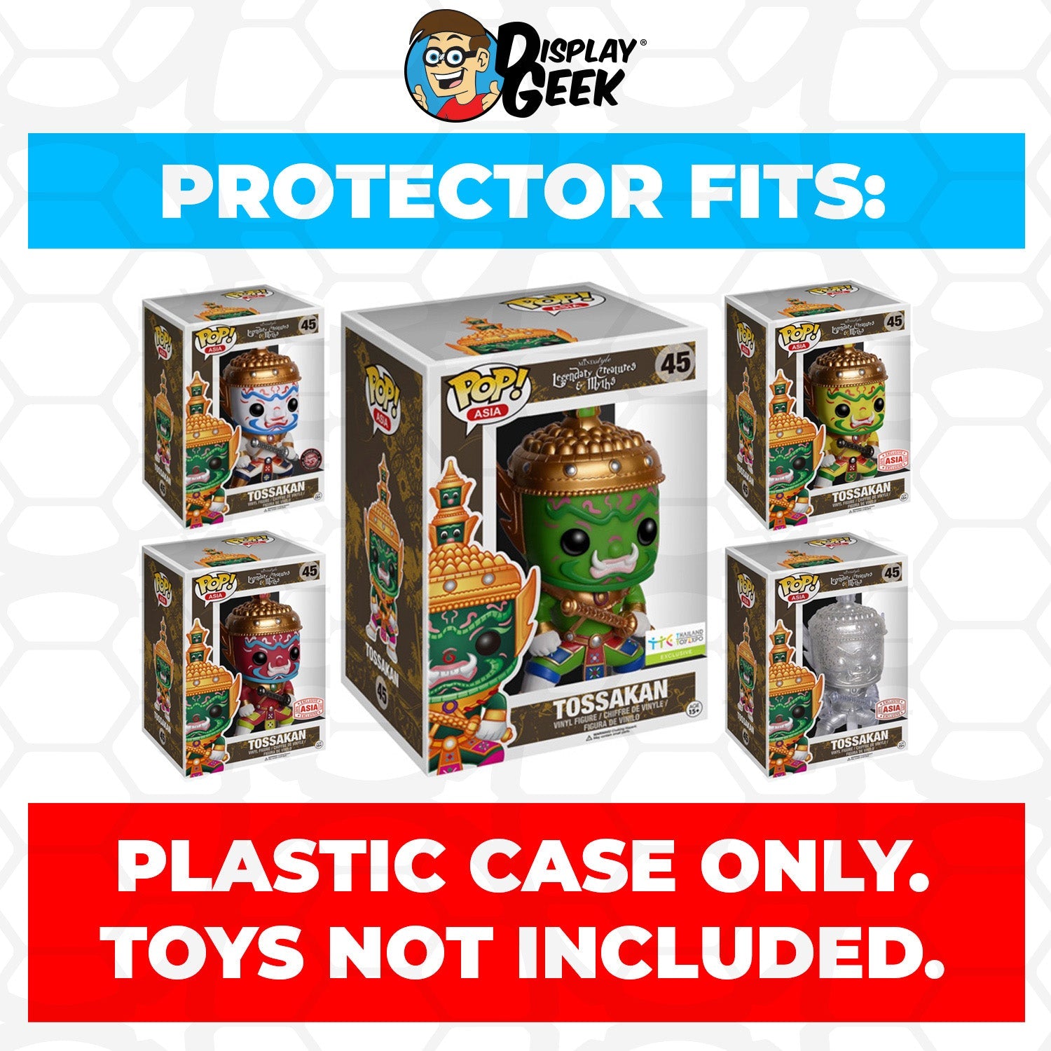 Pop Protector for 9 inch Tossakan Dark Green #45 Super Funko Pop