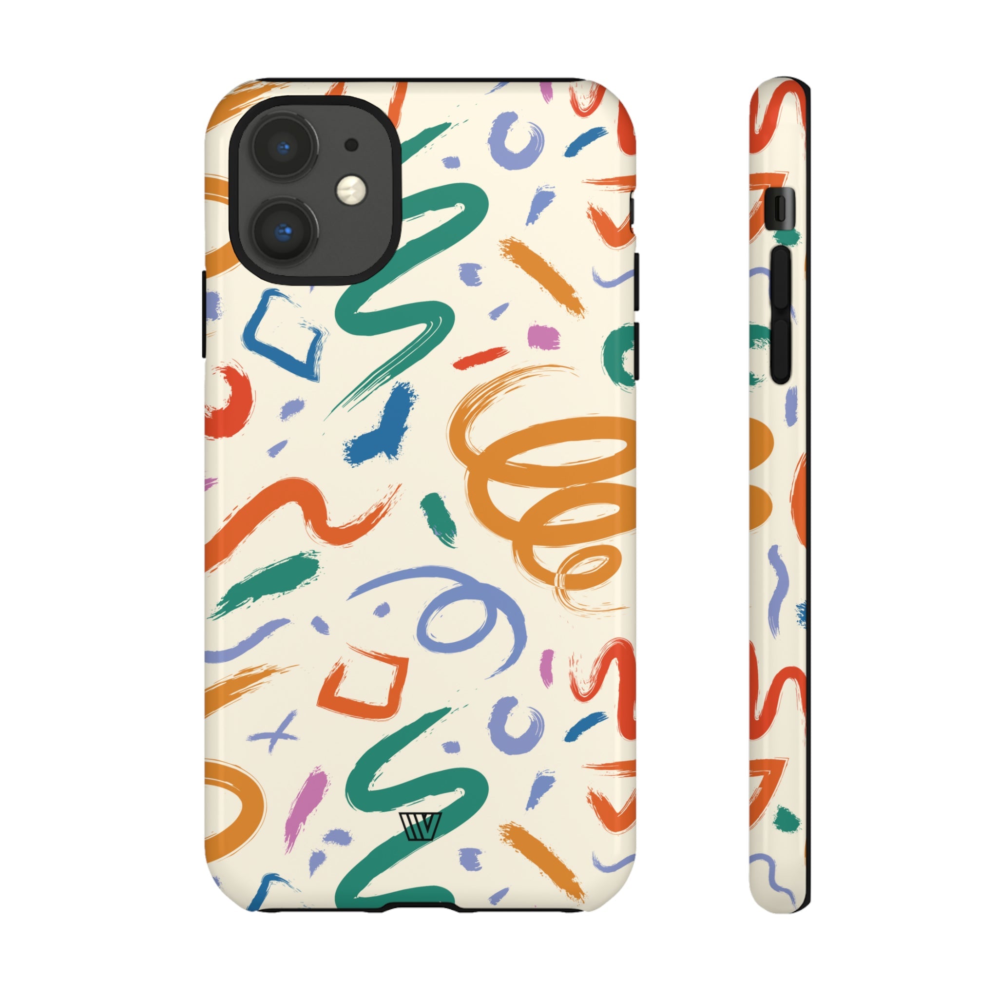 DOODLE BRUSH STROKES | Tough Phone Case
