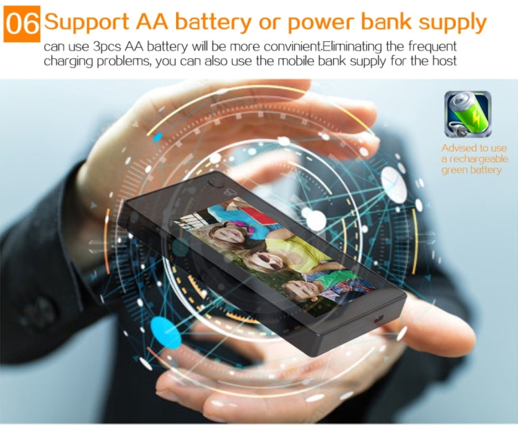 YB-43CH 4.3 inch Screen 1.0MP Security Camera Door Peephole with One-key to Watch Function(Black)