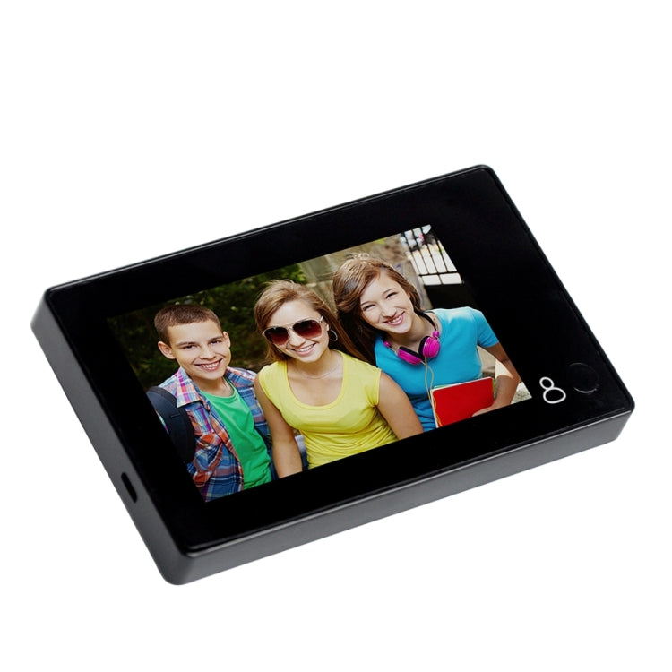 YB-43CH 4.3 inch Screen 1.0MP Security Camera Door Peephole with One-key to Watch Function(Black)
