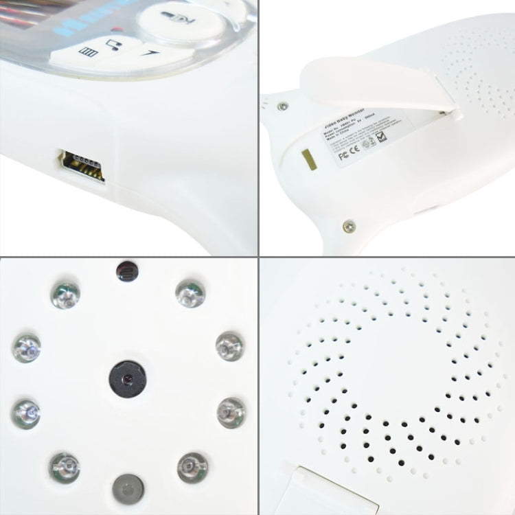 VB601 2.0 inch LCD Screen Hassle-Free Portable Baby Monitor, Support Two Way Talk Back, Night Vision(US Plug)