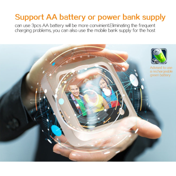 X5 2.4 inch Screen 2.0MP Security Camera No Disturb Peephole Viewer, Support TF Card(Gold)