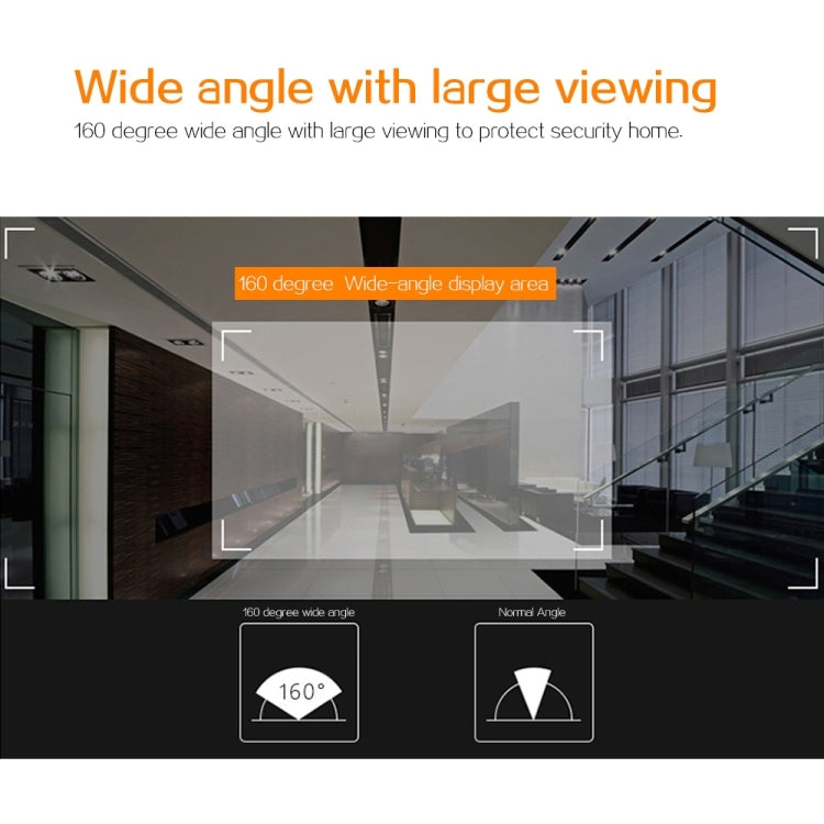 X8 2.4 inch Screen 2.0MP Security Camera No Disturb Peephole Viewer, Support TF Card