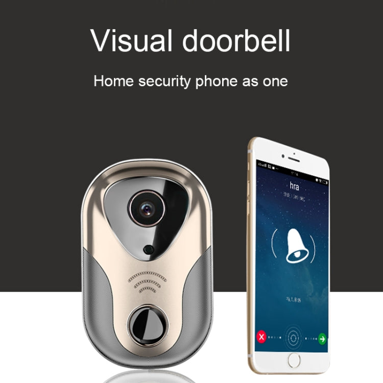 163Eye L1-NJ Smart Visual WIFI 1.3MP Network HD Intercom Doorbell , Support Micro SD Card  & Night Vision(Gold)