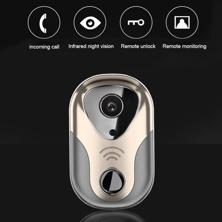 163Eye L1-NJ Smart Visual WIFI 1.3MP Network HD Intercom Doorbell , Support Micro SD Card  & Night Vision(Rose Gold)