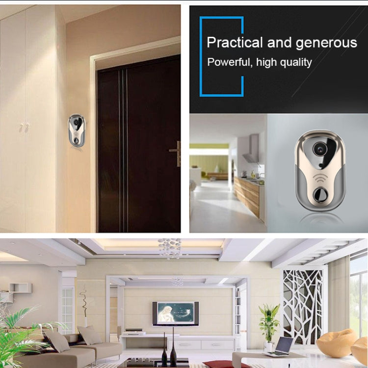 163Eye L1-NJ Smart Visual WIFI 1.3MP Network HD Intercom Doorbell , Support Micro SD Card  & Night Vision(Rose Gold)
