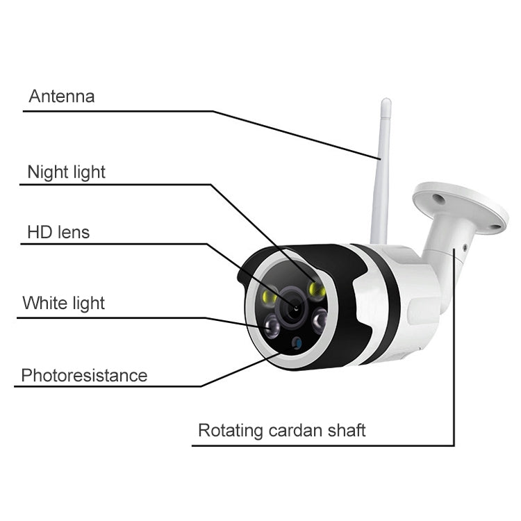 IL-HIP316-2M-C Security Surveillance Camera Wifi Intelligent High-definition Network Waterproof IP66 Indoor and Outdoor Universal Surveillance Camera