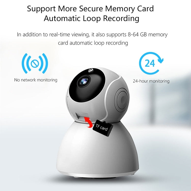 720P HD 1.0 MP Wireless IP Camera, Support Infrared Night Vision / Motion Detection / APP Control, AU Plug