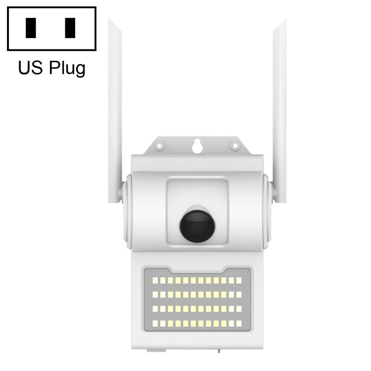 DP14 2.0 Million Pixels 1080P HD Wall Lamp Smart Camera, Support Full-color Night Vision / Motion Detection / Voice Intercom / TF Card, US Plug