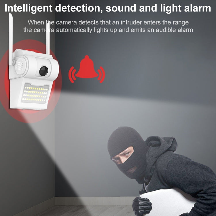 DP14 2.0 Million Pixels 1080P HD Wall Lamp Smart Camera, Support Full-color Night Vision / Motion Detection / Voice Intercom / TF Card, UK Plug