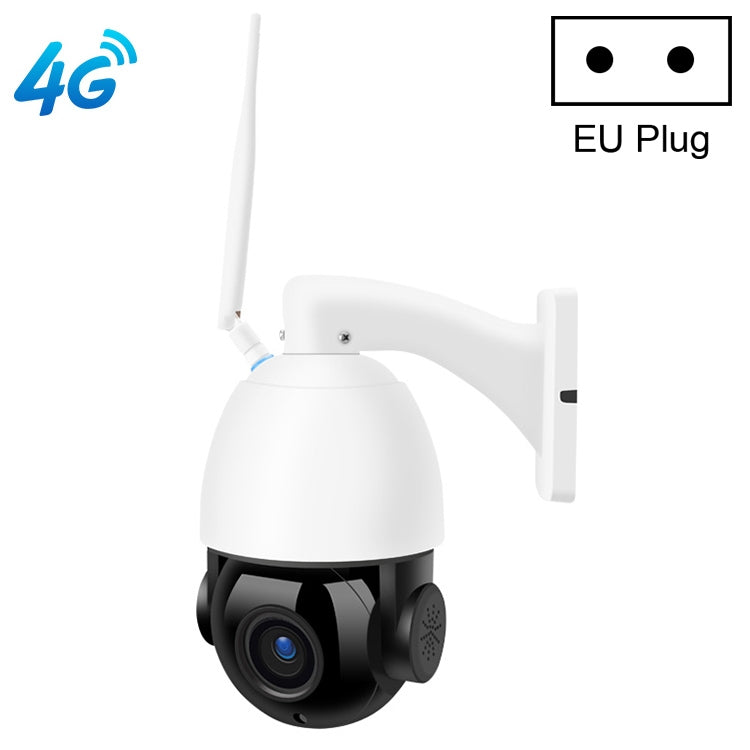 QX5 4G (EU Version) 2.0 Million Pixels 1080P HD 20X Zoom Dome Smart Camera, Support Infrared Night Vision / Motion Detection / Voice Intercom / TF Card, EU Plug
