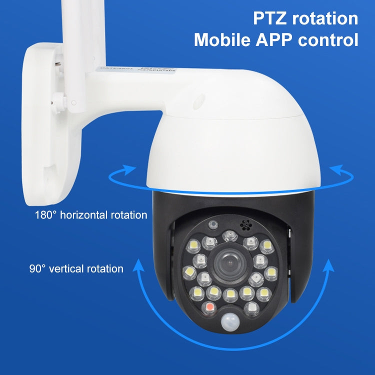 QX27 1080P WiFi High-definition Surveillance Camera Outdoor Dome Camera, Support Night Vision & Two-way Voice & Motion Detection(EU Plug)