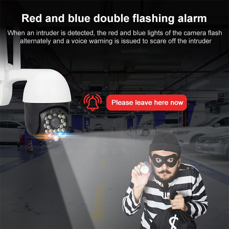 QX27 1080P WiFi High-definition Surveillance Camera Outdoor Dome Camera, Support Night Vision & Two-way Voice & Motion Detection(US Plug)