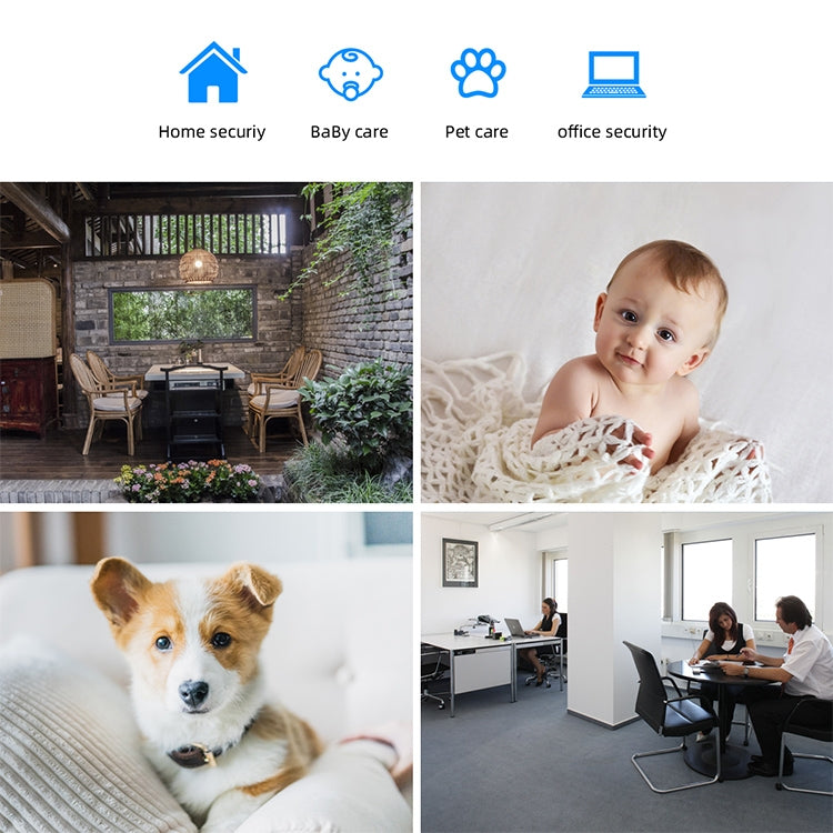 QX27 1080P WiFi High-definition Surveillance Camera Outdoor Dome Camera, Support Night Vision & Two-way Voice & Motion Detection(UK Plug)