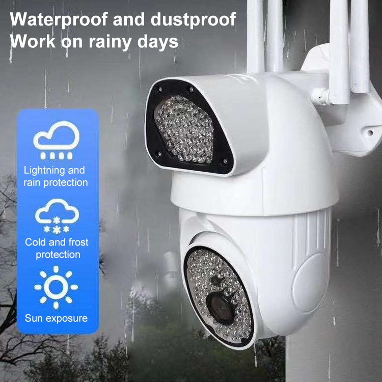 QX37 1080P WiFi High-definition Surveillance Camera Outdoor Dome Camera, Support Night Vision & Two-way Voice & Motion Detection(AU Plug)