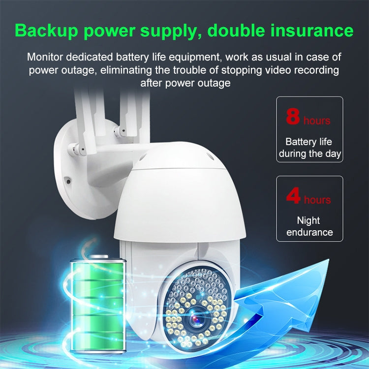 QX38 1080P WiFi High-definition Surveillance Camera Outdoor Dome Camera, Support Night Vision & Two-way Voice & Motion Detection(AU Plug)