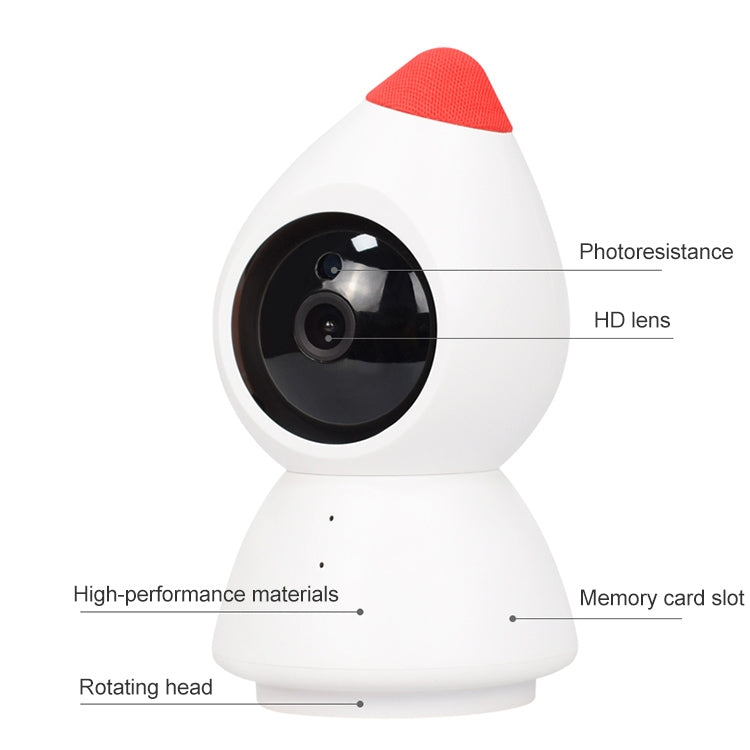 YT43 2 Million Pixels HD Wireless Indoor Home Little Red Riding Hood Camera, Support Motion Detection & Infrared Night Vision & Micro SD Card(UK Plug)