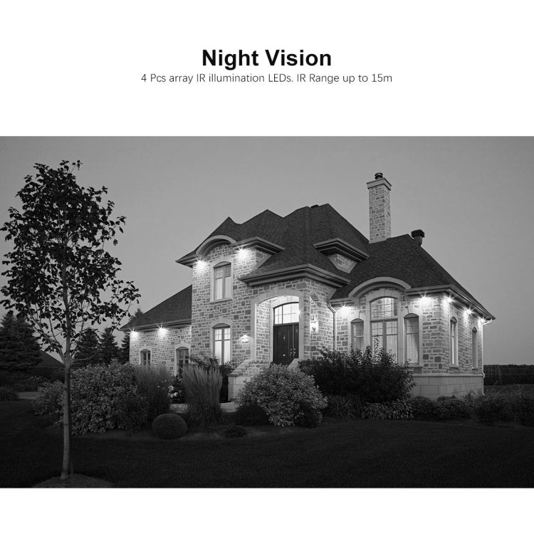 SriHome NVS001+IPC024 1080P 4-Channel NVR Kit Wireless Security Camera System, Support Humanoid Detection / Motion Detection / Two Way Audio / Night Vision, AU Plug