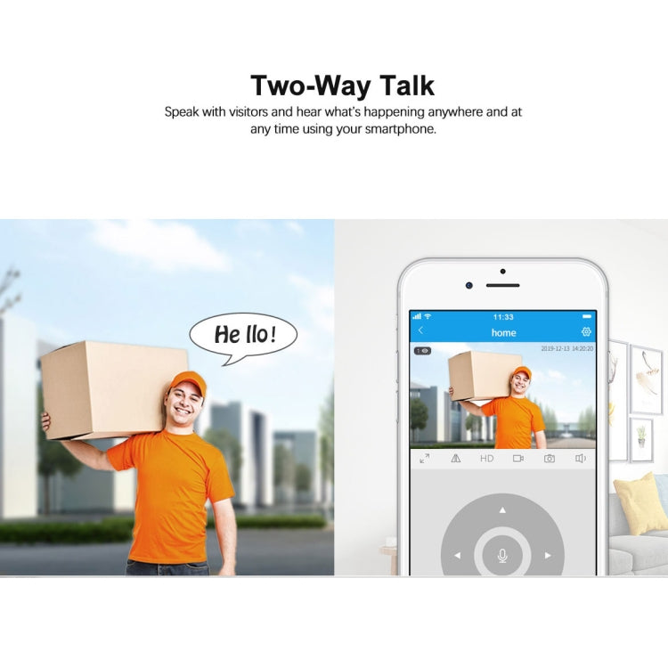 SriHome NVS001+IPC024 1080P 4-Channel NVR Kit Wireless Security Camera System, Support Humanoid Detection / Motion Detection / Two Way Audio / Night Vision, AU Plug