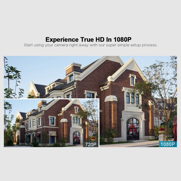 SriHome NVS001+IPC029 1080P 4-Channel NVR Kit Wireless Security Camera System, Support Humanoid Detection / Motion Detection / Night Vision, EU Plug