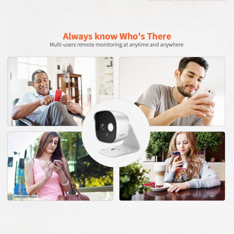 SriHome SH029 3.0 Million Pixels 1296P HD AI Camera, Support Two Way Talk / Motion Detection / Humanoid Detection / Night Vision / TF Card, AU Plug